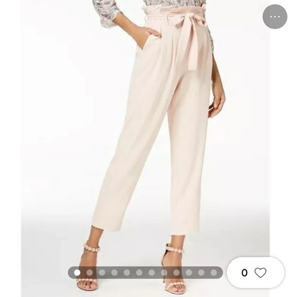 Rachel Roy Blush Paperbag Pants